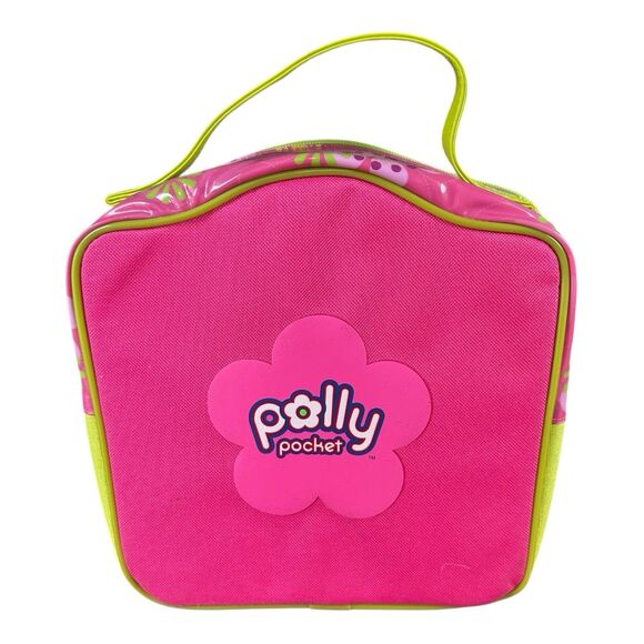 VTG 2007 Polly Pocket Carry Case Pink Flower Zip Bag by Tara Mattel 10"x3"x12" - Picture 2 of 12